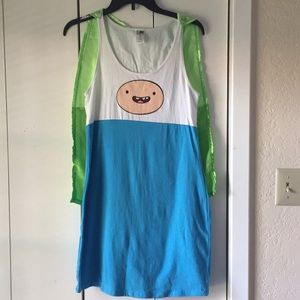 Adventure Time Finn dress w/ cape